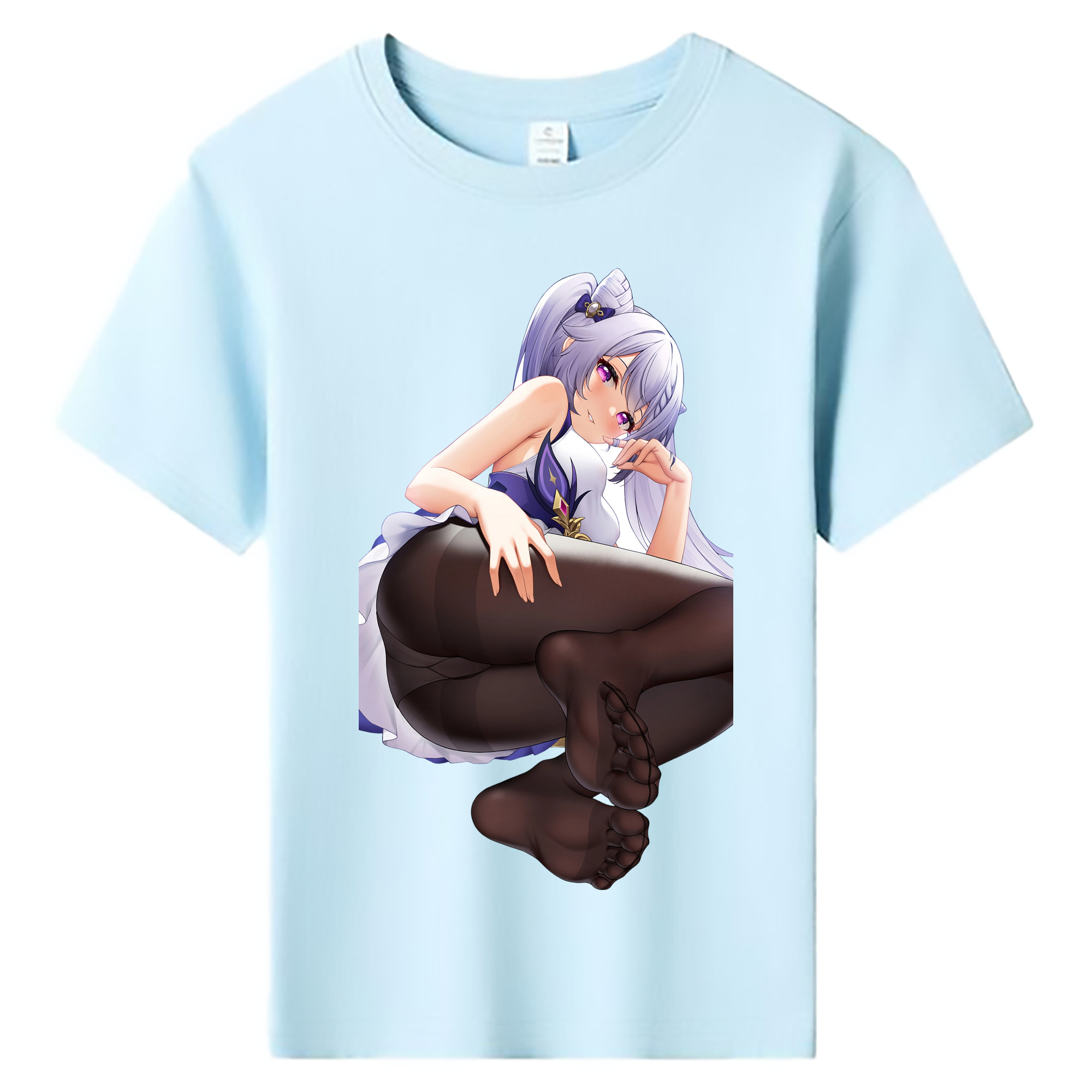 げんし神 刻晴 こくせい genshin Kokusei 綿100％キッズTシャツ（フロントプリント）